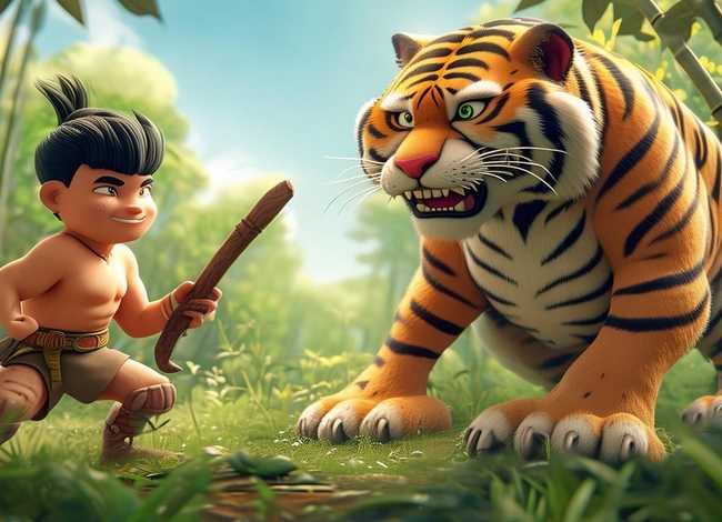 武松打虎儿童故事简短小朋友（武松打虎幼儿简短故事）