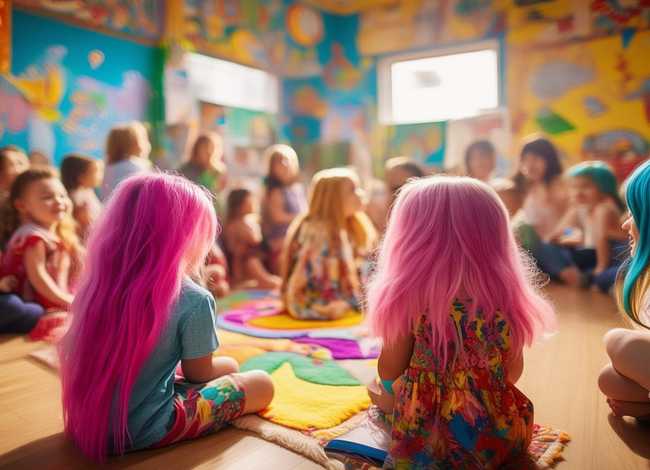 彩色头发的儿童故事 - 彩色的头发幼儿园教案 彩色头发的儿童故事 - 彩色的头发幼儿园教案