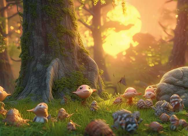 儿童故事蜗牛的森林、讲故事蜗牛的森林