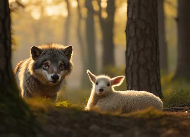 狼吃小羊儿童故事、小狼吃羊的故事