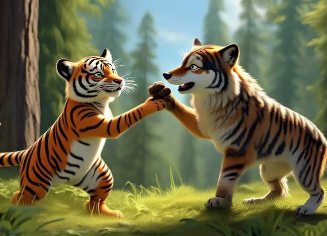 儿童故事老虎和狼，老虎和狼的故事全集
