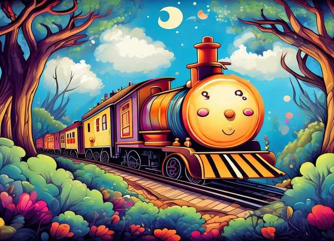 火车故事绘本，火车故事绘本图片