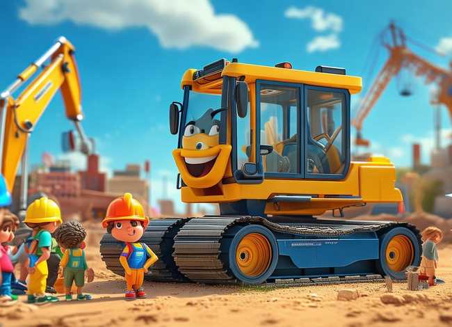 挖掘机的儿童故事文字版 关于挖掘机的幼儿故事