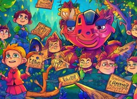 儿童故事插图图片大全、儿童故事图片大全带字