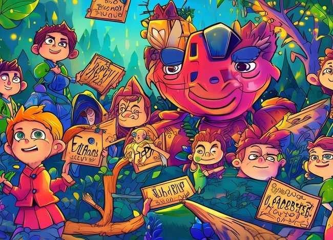 儿童故事插图图片大全、儿童故事图片大全带字