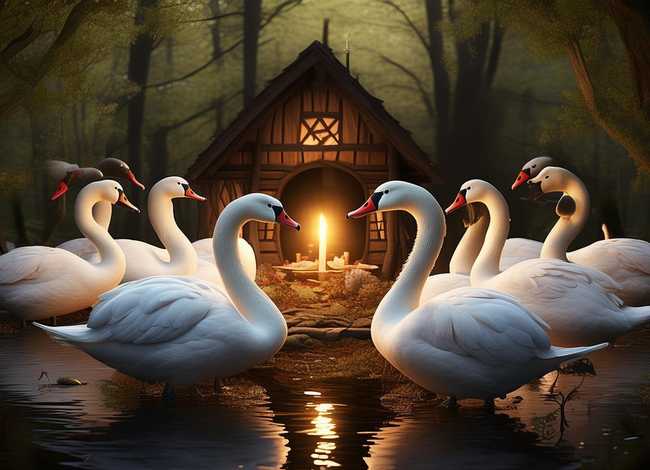 儿童睡前故事野天鹅文字（十二个野天鹅睡前故事）