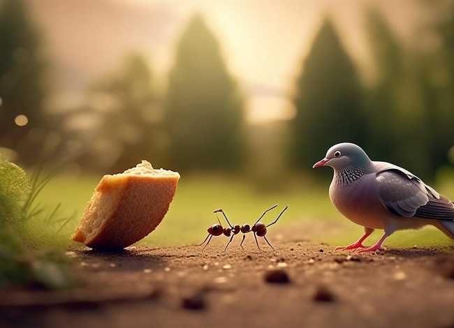 儿童睡前故事蚂蚁和鸽子；蚂蚁和鸽子故事视频