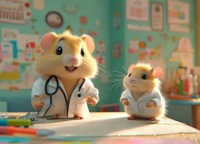 仓鼠医生儿童故事、仓鼠的儿科医生