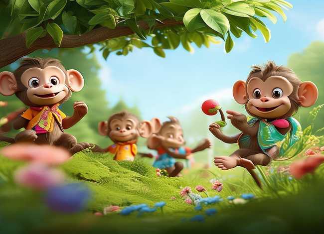 关于猴子的儿童故事；关于小猴子的故事幼儿
