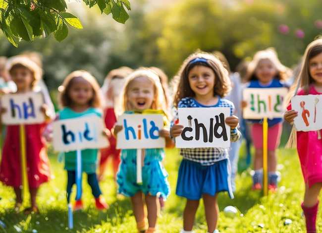 儿童的英语单词 - 小孩儿童的英语单词