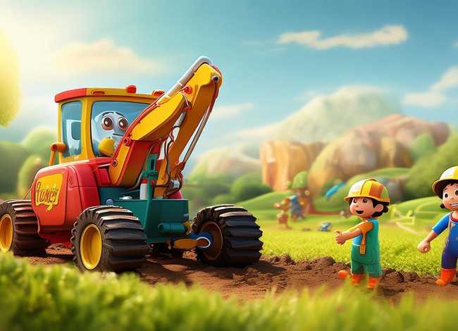 挖土机的故事儿童版；挖土机的故事文字版