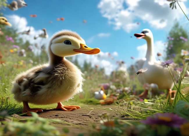 儿童画的丑小鸭绘本故事 怎样画丑小鸭的绘画故事