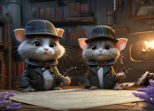 儿童睡前故事猫鼠侦探 - 猫鼠侦探动画片全集