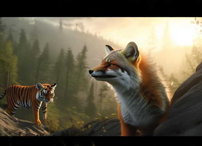 狐假虎威的故事英文版，狐假虎威的故事英文版视频