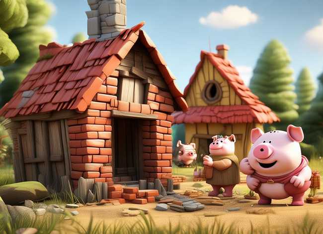 童话故事儿童版 童话故事儿童版三只小猪盖房子