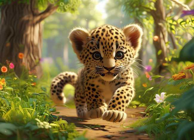 花斑豹儿童故事 - 花豹绘本故事