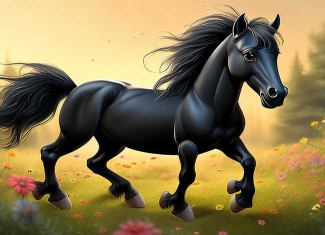 黑马儿童故事 - 幼儿故事《小黑马》 黑马儿童故事 - 幼儿故事《小黑马》