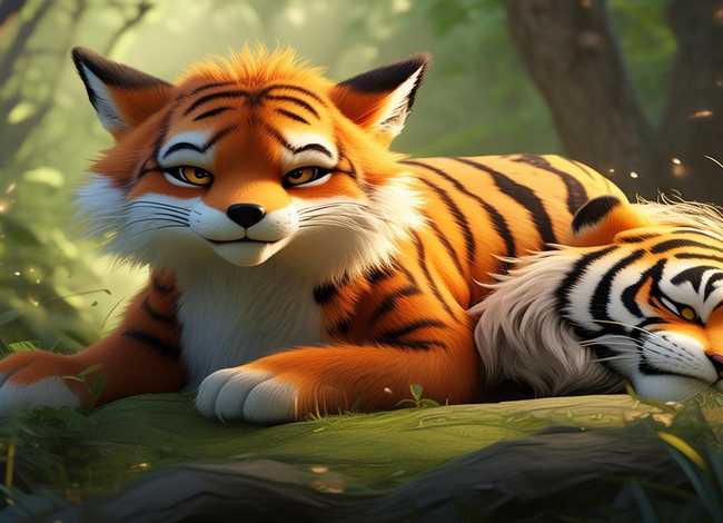 狐假虎威儿童故事绘画4张 狐假虎威故事绘本怎么画