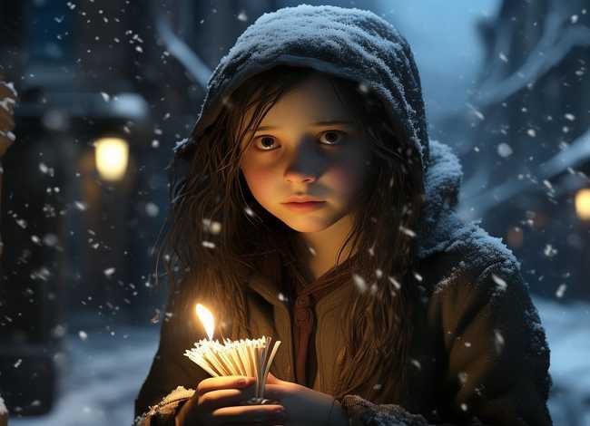卖火柴的小女孩儿童故事，卖火柴的小女孩的故事