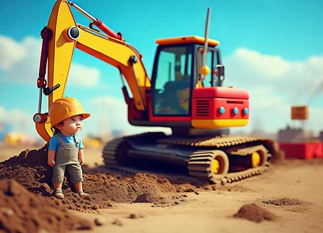 挖掘机挖土的视频儿童故事；少儿挖掘机的故事视频