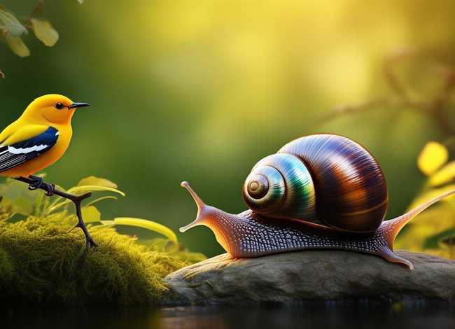 儿童故事蜗牛与黄鹂鸟（蜗牛与黄鹂鸟故事简短）