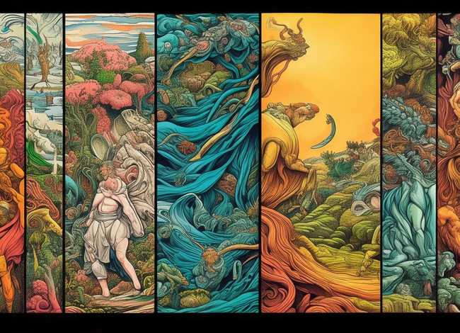 神话故事连环画6幅图片简单概括 神话故事连环画6幅图片简单概括大全