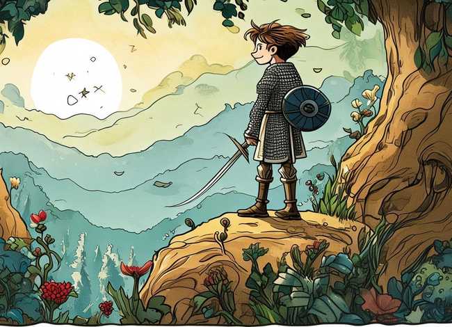 英语童话故事连环画简笔画；英语简笔连环画小故事6张