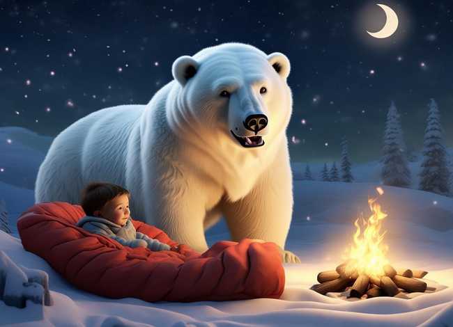北极雪儿童睡前故事，北极熊故事睡前故事