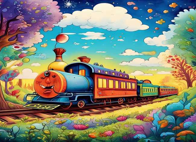 火车故事绘本，火车故事绘本图片