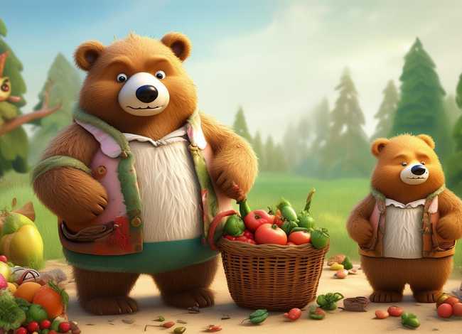 儿童故事挑食的大熊、爱挑食的小熊幼儿故事