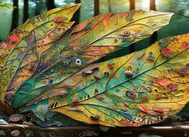 树叶故事绘本；绘本故事树叶粘贴画