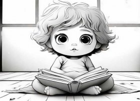 黑白幼儿故事画（黑白幼儿故事画画图片）