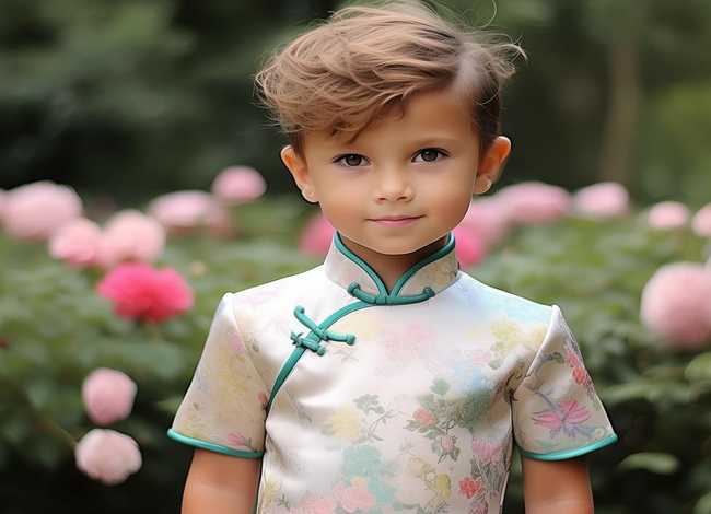 儿童短发穿旗袍发型图片 - 儿童短发穿旗袍发型图片大全