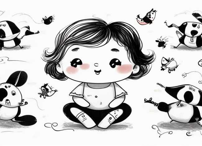 黑白儿童绘本 黑白儿童绘本图片 黑白儿童绘本 黑白儿童绘本图片