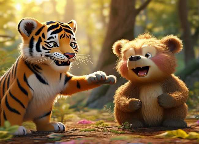 小老虎和小结巴的故事 - 小老虎和小结巴的故事视频