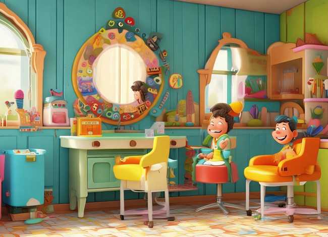 儿童故事理发店、幼儿园故事理发店