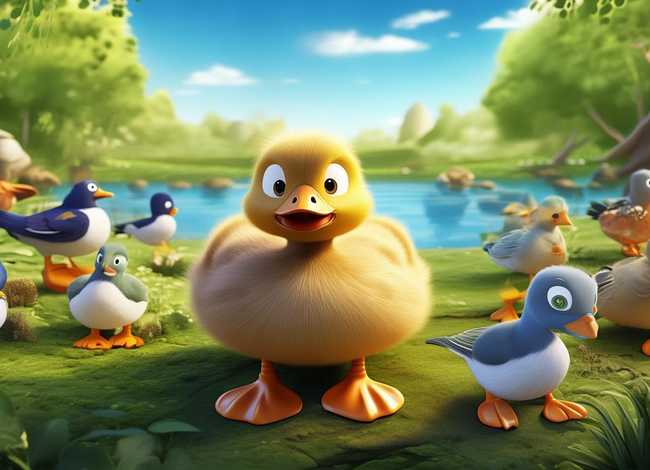 丑小鸭的故事简短版绘本图片、丑小鸭的故事简短版绘本图片高清
