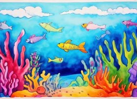 儿童画水粉作品；儿童水粉画一等奖作品