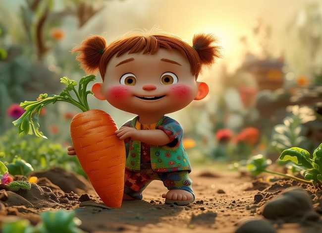 拔萝卜儿童故事图画,拔萝卜幼儿故事图片 拔萝卜儿童故事图画,拔萝卜幼儿故事图片