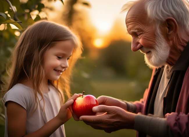 关于苹果的名人故事 - 关于苹果的感人小故事