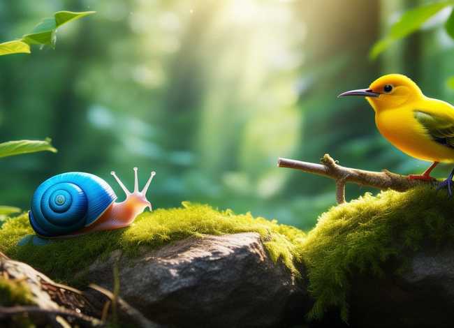猫小帅儿童益智故事蜗牛与黄鹂鸟；《蜗牛与黄鹂鸟》的故事