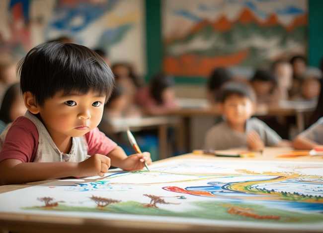 画龙点睛成语故事儿童版绘画（成语故事画龙点睛文字版）