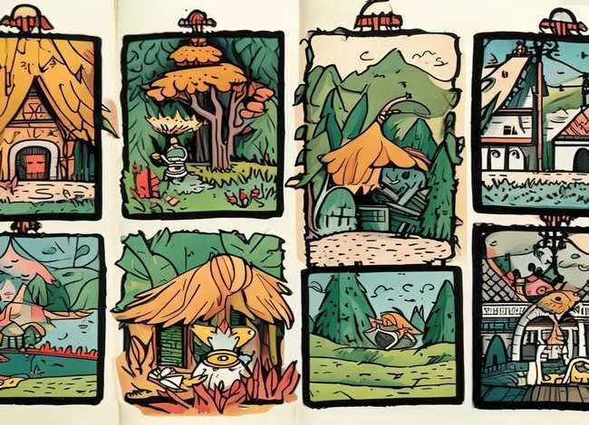 欧洲民间故事简笔画连环画，欧洲民间故事简笔画连环画图片