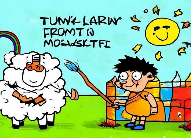 亡羊补牢儿童画 - 亡羊补牢儿童画手抄报