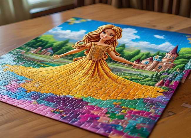 芭比公主故事拼图怎样拼、芭比公主故事拼图怎样拼好看