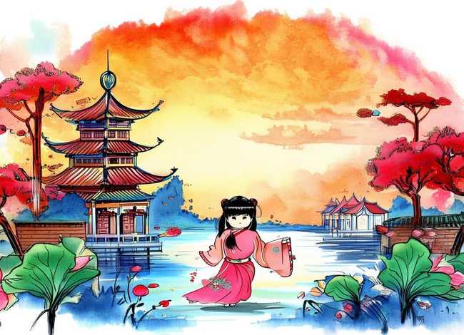 中华文化儿童故事绘画（中华传统文化儿童绘画作品）