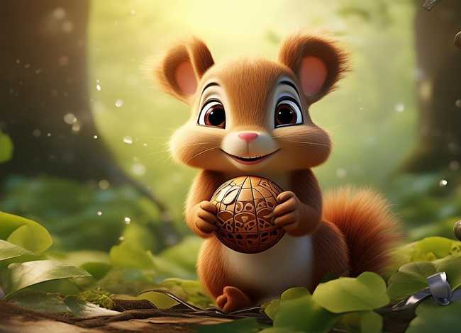 二年级小松鼠的故事，松鼠的小球故事二年级