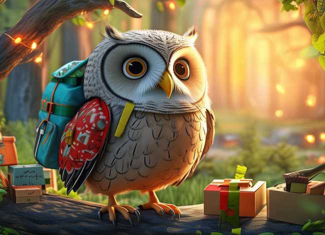 儿童故事猫头鹰搬家；寓言故事猫头鹰搬家