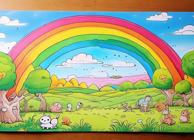 儿童故事填色书，绘本故事填色a4打印