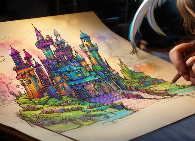 马克笔童话画 马克笔童话画图片大全 马克笔童话画 马克笔童话画图片大全